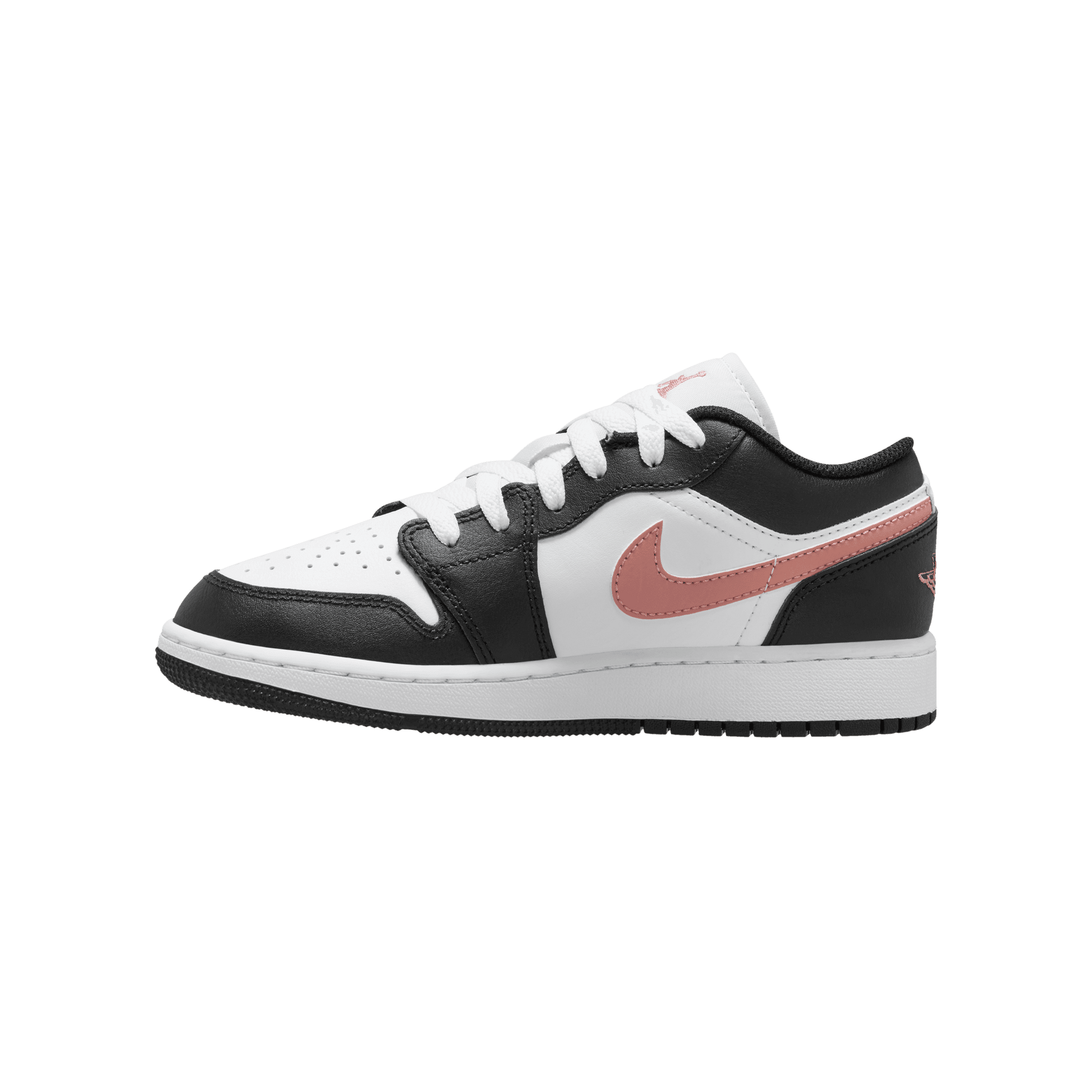 Big Kids' Air Jordan 1 Low "Black Rust Pink"