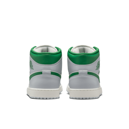 Men's Air Jordan 1 Mid "Summit White Lucky Green"