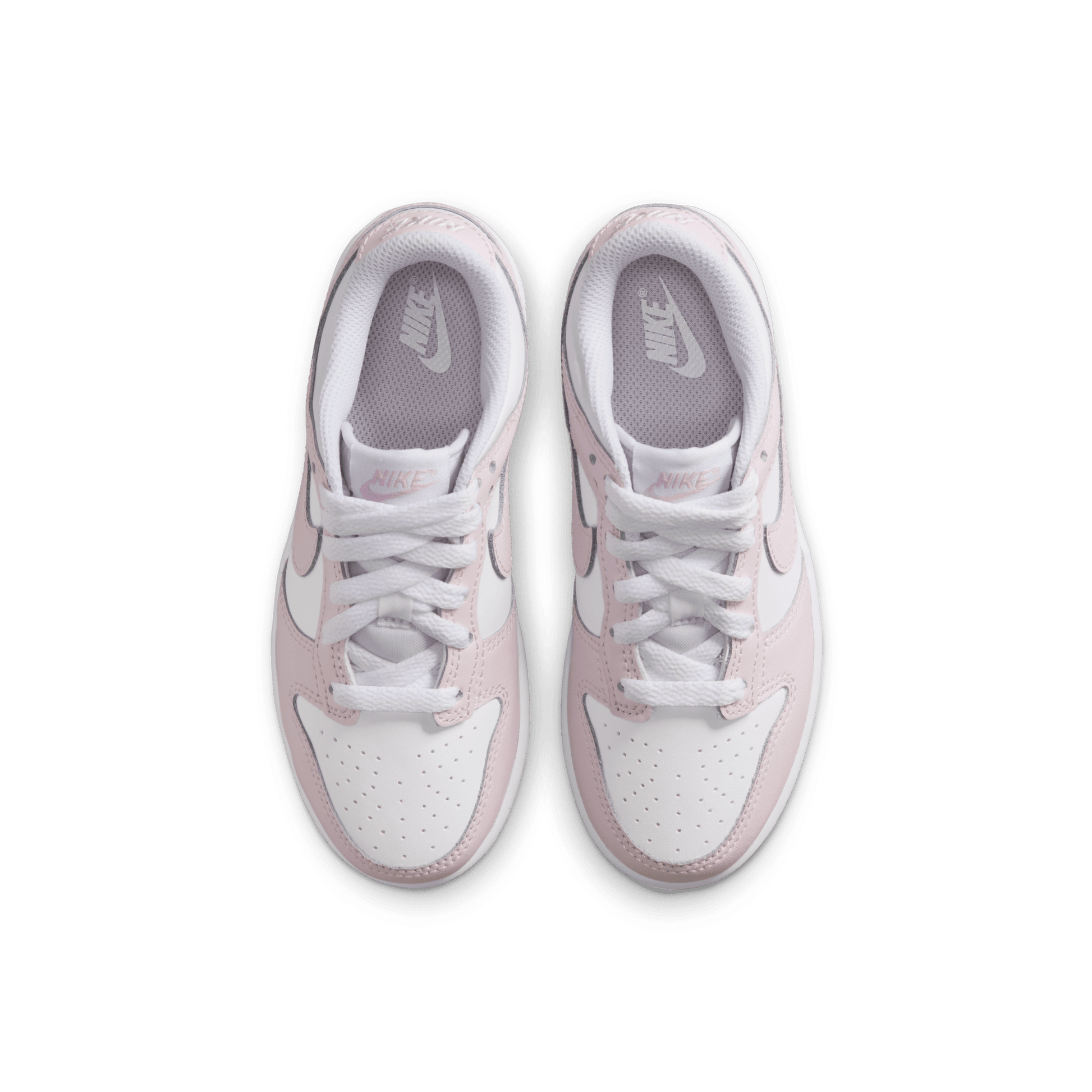 Little Kids' Nike Dunk Low "White Light Violet"