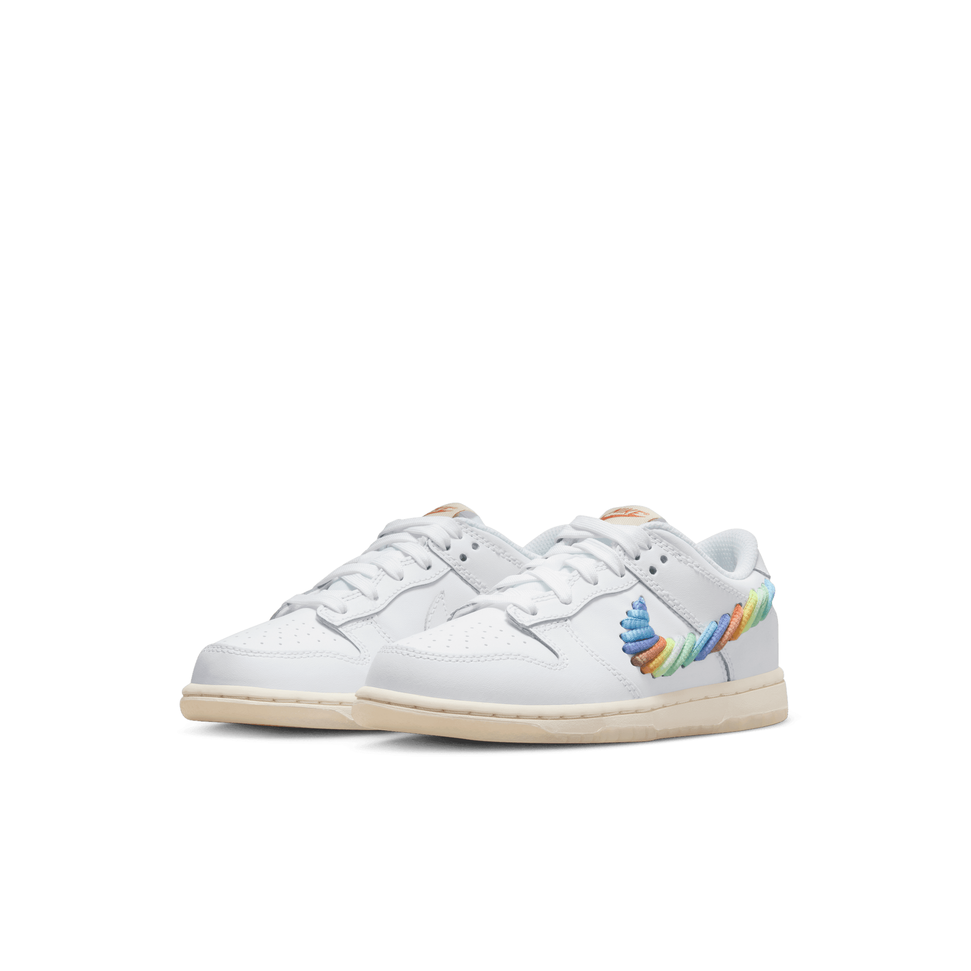 Little Kids' Nike Dunk Low SE "Rainbow Swoosh"