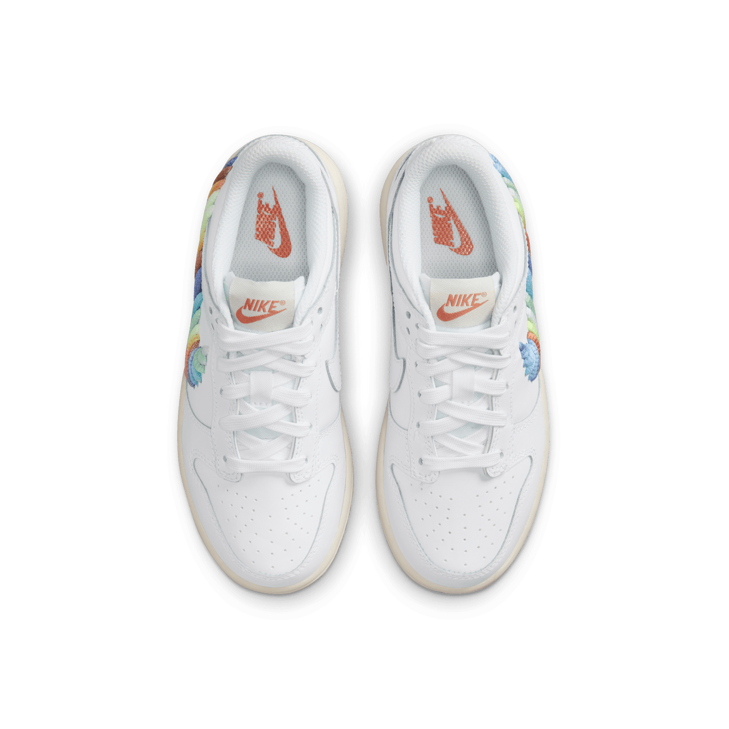Little Kids' Nike Dunk Low SE "Rainbow Swoosh"
