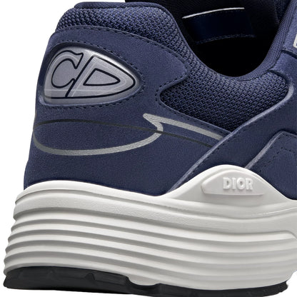 Dior B30 Countdown Mesh Navy Blue Suede Trainer